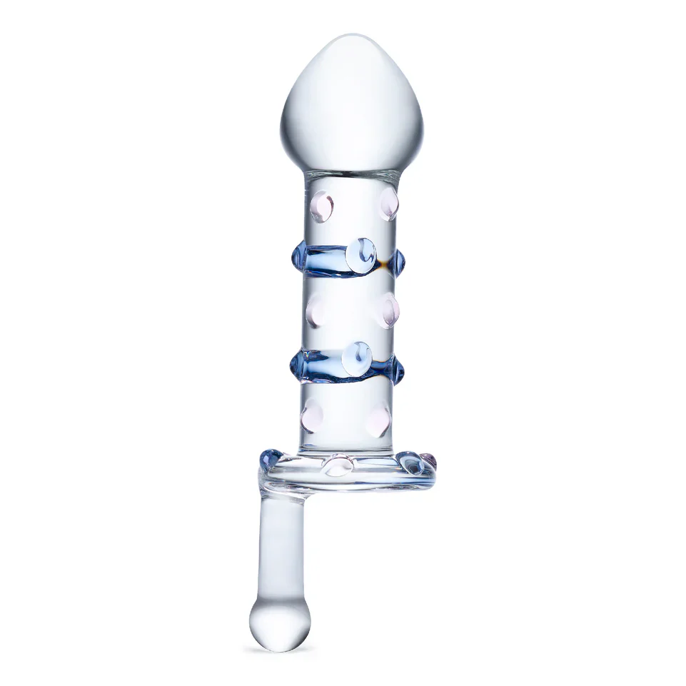 6.5" Candy Land Juicer Glass Dildo with Twist-Grip - Image 5