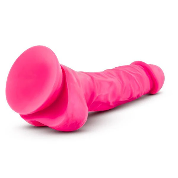 Blush Neo Elite 7.5 Inch Silicone Dual Density Suction Cup Dildo with Balls - Image 7