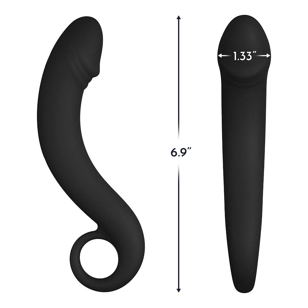 Forto F-19 Curved Prostate Plug with Pull Ring by FemmeFunn - Image 3